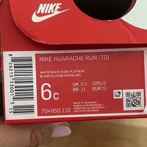 Toddler Nike Huarache- Toddler Size 6c